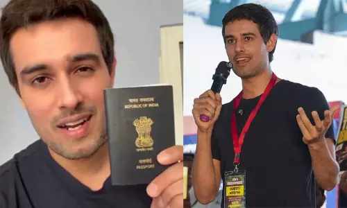 ഞാൻ ഇന്ത്യക്കാരനാണ്, വാതിൽ തള്ളിത്തുറന്ന് അവർ എന്നെ കിഡ്നാപ്പ് ചെയ്യുകയായിരുന്നു; പാസ്പോർട്ട് ഉയർത്തിക്കാട്ടി ധ്രുവ് റാഠി