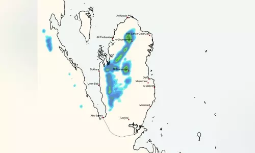 ഖത്തറിൽ മഴക്ക് സാധ്യത ഖത്തറിൽ മഴക്ക് സാധ്യത