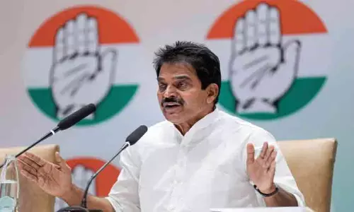 AICC General Secretary K.C. Venugopal addressing a press conference regarding the INDIA bloc protest against CEC Gyanesh Kumar.