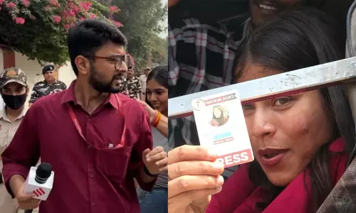 ഐഡി കാർഡ് ധരിച്ചിട്ടും രക്ഷയില്ല; ഡൽഹിയിൽ പ്രതിഷേധം റിപ്പോർട്ട് ചെയ്യുന്നതിനിടെ 12 മാധ്യമപ്രവർത്തകർ കസ്റ്റഡിയിൽ