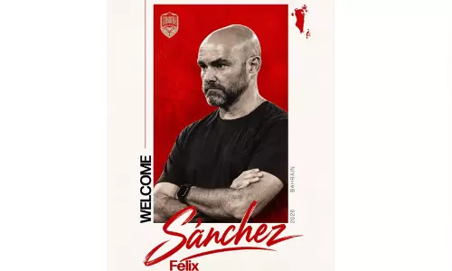 ബഹ്റൈൻ ദേശീയ ഫുട്ബാൾ ടീമിന്റെ പുതിയ പരിശീലകനായി സ്പാനിഷ് കോച്ച് ഫെലിക്സ് സാഞ്ചസ് ചുമതലയേൽക്കും ബഹ്റൈൻ ദേശീയ ഫുട്ബാൾ ടീമിന്റെ പുതിയ പരിശീലകനായി സ്പാനിഷ് കോച്ച് ഫെലിക്സ് സാഞ്ചസ് ചുമതലയേൽക്കും