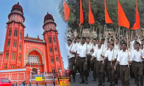 മസ്ജിദുകൾ ചൂണ്ടിക്കാട്ടി ആർഎസ്എസ് റൂട്ട് മാർച്ചിന് അനുമതി നിഷേധിക്കരുത്; തമിഴ്നാട് സർക്കാരിനെതിരെ രൂക്ഷ വിമർശനവുമായി മദ്രാസ് ഹൈക്കോടതി മസ്ജിദുകൾ ചൂണ്ടിക്കാട്ടി ആർഎസ്എസ് റൂട്ട് മാർച്ചിന് അനുമതി നിഷേധിക്കരുത്; തമിഴ്നാട് സർക്കാരിനെതിരെ രൂക്ഷ വിമർശനവുമായി മദ്രാസ് ഹൈക്കോടതി
