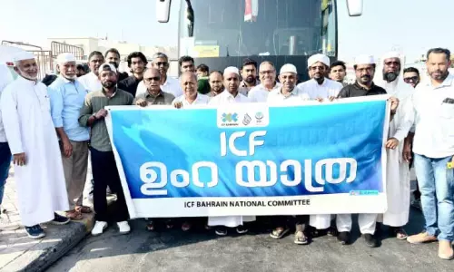ഐ.സി.എഫ് ഉംറ സംഘത്തിന് യാത്രയയപ്പ് നൽകി ഐ.സി.എഫ് ഉംറ സംഘത്തിന് യാത്രയയപ്പ് നൽകി
