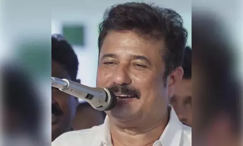 Former MP AM Ariff speaking on stage at the Makekkadavu-Nerekadavu bridge inauguration event in Alappuzha Former MP AM Ariff speaking on stage at the Makekkadavu-Nerekadavu bridge inauguration event in Alappuzha