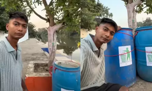 നാട്ടുകാരുടെ ഒരു കാര്യം!; ബിട്ടു തബാഹിയുടെ ഡസ്റ്റ്ബിന്നുകൾ മോഷണം പോയി