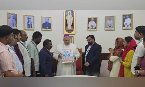 മരിയൻ അഖണ്ഡ ജപമാല തീർഥാടന പോസ്റ്റർ പ്രകാശനം