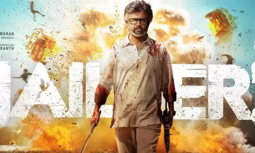 Rajinikanth and Mohanlal in a promotional poster for the blockbuster movie Jailer 2 Rajinikanth and Mohanlal in a promotional poster for the blockbuster movie Jailer 2