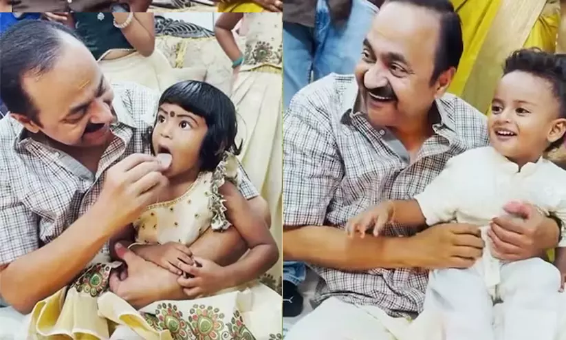 അക്ഷരലോകത്തേക്ക് കുരുന്നുകൾ; വിദ്യാരംഭച്ചടങ്ങിന് നേതൃത്വം നൽകി മുഖ്യമന്ത്രിയടക്കം പ്രമുഖർ അക്ഷരലോകത്തേക്ക് കുരുന്നുകൾ; വിദ്യാരംഭച്ചടങ്ങിന് നേതൃത്വം നൽകി മുഖ്യമന്ത്രിയടക്കം പ്രമുഖർ