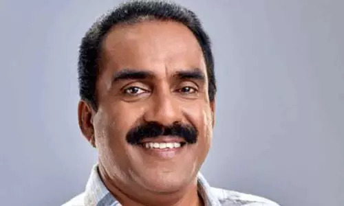 Aluva MLA Anwar Sadath addressing the media in Kochi