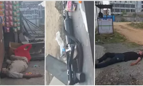 പൊലീസുകാർ പൂസായി റോഡിൽ, തോക്ക് ഉപേക്ഷിച്ച നിലയിൽ; രണ്ട്പേർക്ക് സസ്പെൻഷൻ പൊലീസുകാർ പൂസായി റോഡിൽ, തോക്ക് ഉപേക്ഷിച്ച നിലയിൽ; രണ്ട്പേർക്ക് സസ്പെൻഷൻ