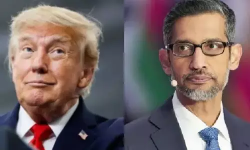 അറ്റ്ലാന്റിക്കിന് ട്രംപ് ഓഷ്യനെന്ന് പേരിടണമെന്ന ആവശ്യം സുന്ദർ പിച്ചൈ നിരസിച്ചതിനു പിന്നിൽ: പുതിയ അവകാശവാദവുമായി ട്രംപ് അറ്റ്ലാന്റിക്കിന് ട്രംപ് ഓഷ്യനെന്ന് പേരിടണമെന്ന ആവശ്യം സുന്ദർ പിച്ചൈ നിരസിച്ചതിനു പിന്നിൽ: പുതിയ അവകാശവാദവുമായി ട്രംപ്