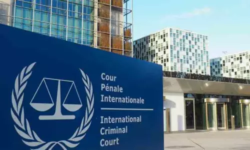 International Criminal Court (ICC) building exterior in The Hague, Netherlands International Criminal Court (ICC) building exterior in The Hague, Netherlands