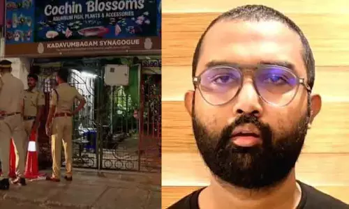 Kadavumbhagam Synagogue in Ernakulam where the arson incident took place