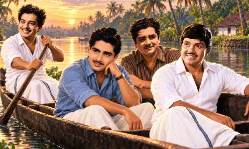 തോ​ണി​പ്പാ​ട്ടു​ക​ളി​ലെ പ്ര​ണ​യ​ത്തു​ഴ​ച്ചി​ലു​ക​ൾ
