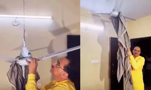 വിദ്യാർഥികളുടെ സുരക്ഷക്കായി ഹോസ്റ്റൽ മുറികളിൽ സ്പ്രിങ് ഘടിപ്പിച്ച ഫാനുകൾ; പ്രശ്നം ഫാനിലോ, വിദ്യാർഥികൾ നേരിടുന്ന സമ്മർദത്തിലോ? വിദ്യാർഥികളുടെ സുരക്ഷക്കായി ഹോസ്റ്റൽ മുറികളിൽ സ്പ്രിങ് ഘടിപ്പിച്ച ഫാനുകൾ; പ്രശ്നം ഫാനിലോ, വിദ്യാർഥികൾ നേരിടുന്ന സമ്മർദത്തിലോ?