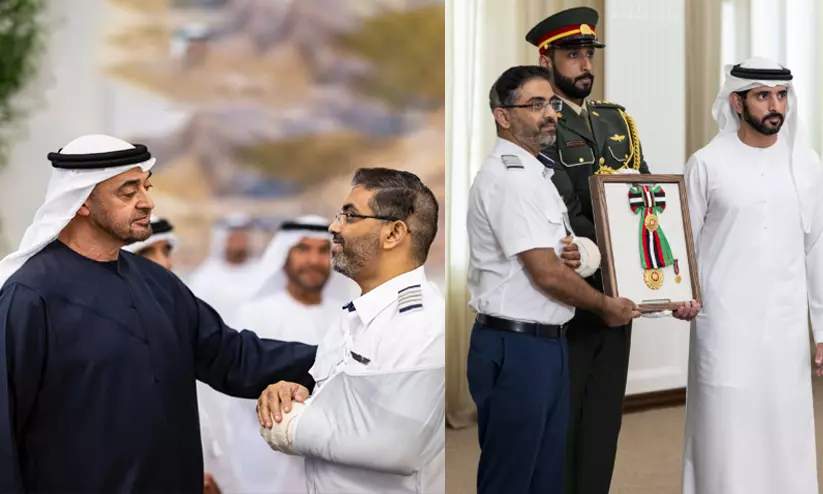 ഫ്ലൈദുബൈയിലെ ധീര ഇടപെടൽ: സ്മിത് മച്ചാർ അടക്കം ജീവനക്കാർക്ക് യു.എ.ഇ പ്രസിഡന്റിന്റെ ആദരം ഫ്ലൈദുബൈയിലെ ധീര ഇടപെടൽ: സ്മിത് മച്ചാർ അടക്കം ജീവനക്കാർക്ക് യു.എ.ഇ പ്രസിഡന്റിന്റെ ആദരം