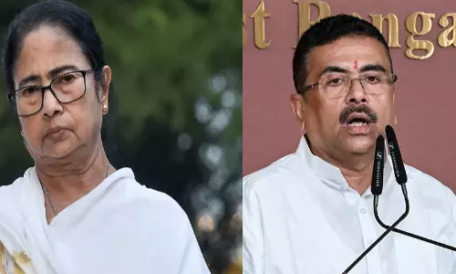 75 വയസ്സ് കഴിഞ്ഞു; ഇനി തെരഞ്ഞെടുപ്പ് ഗോദയിലേക്ക് ഇറങ്ങരുത്, ഭവാനിപ്പൂർ സീറ്റ് നിലനിർത്തിയത് അതിനാണ്- മമതയോട് സുവേന്ദു അധികാരി 75 വയസ്സ് കഴിഞ്ഞു; ഇനി തെരഞ്ഞെടുപ്പ് ഗോദയിലേക്ക് ഇറങ്ങരുത്, ഭവാനിപ്പൂർ സീറ്റ് നിലനിർത്തിയത് അതിനാണ്- മമതയോട് സുവേന്ദു അധികാരി