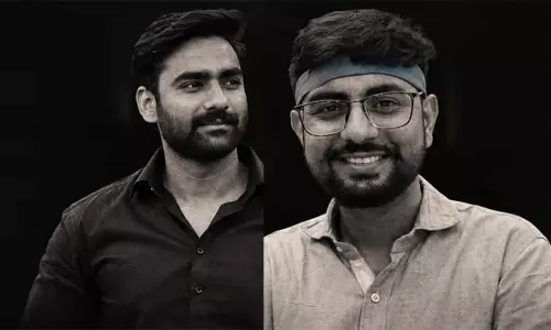 Jamia Millia Islamia NSUI unit leaders Zeeshan Khan and Mohammad Faizan who were sent to Tihar Jail.