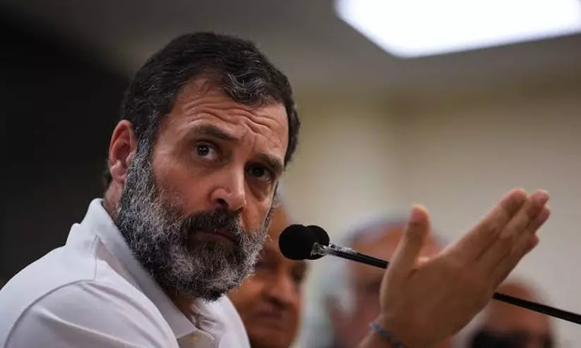 മോശം കാലാവസ്ഥ: ഗ്യാനേഷ് കുമാറിനെതിരായ ഇൻഡ്യ സഖ്യത്തിന്റെ കുറ്റ വിചാരണ പ്രതിഷേധം മാറ്റാൻ ആലോചന മോശം കാലാവസ്ഥ: ഗ്യാനേഷ് കുമാറിനെതിരായ ഇൻഡ്യ സഖ്യത്തിന്റെ കുറ്റ വിചാരണ പ്രതിഷേധം മാറ്റാൻ ആലോചന