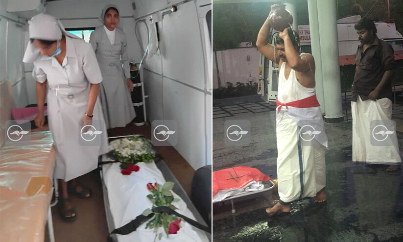 മഗ്രിബ് ബാങ്ക് മുഴങ്ങുമ്പോൾ സഫീർ താനിതുവരെ കാണാത്ത രാഖിക്കുവേണ്ടി വായ്ക്കരിയിട്ട് കൊള്ളിവെച്ച് ചിതയ്ക്ക് തീ കൊളുത്തുകയായിരുന്നു... മഗ്രിബ് ബാങ്ക് മുഴങ്ങുമ്പോൾ സഫീർ താനിതുവരെ കാണാത്ത രാഖിക്കുവേണ്ടി വായ്ക്കരിയിട്ട് കൊള്ളിവെച്ച് ചിതയ്ക്ക് തീ കൊളുത്തുകയായിരുന്നു...