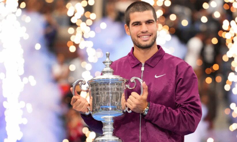 യു.എസ് ഓപൺ പുരുഷ സിംഗിൾസ് കിരീടം കാർലോസ് അൽകാരസിന്; ലോക ഒന്നാം നമ്പർ സ്ഥാനവും തിരിച്ചുപിടിച്ചു യു.എസ് ഓപൺ പുരുഷ സിംഗിൾസ് കിരീടം കാർലോസ് അൽകാരസിന്; ലോക ഒന്നാം നമ്പർ സ്ഥാനവും തിരിച്ചുപിടിച്ചു