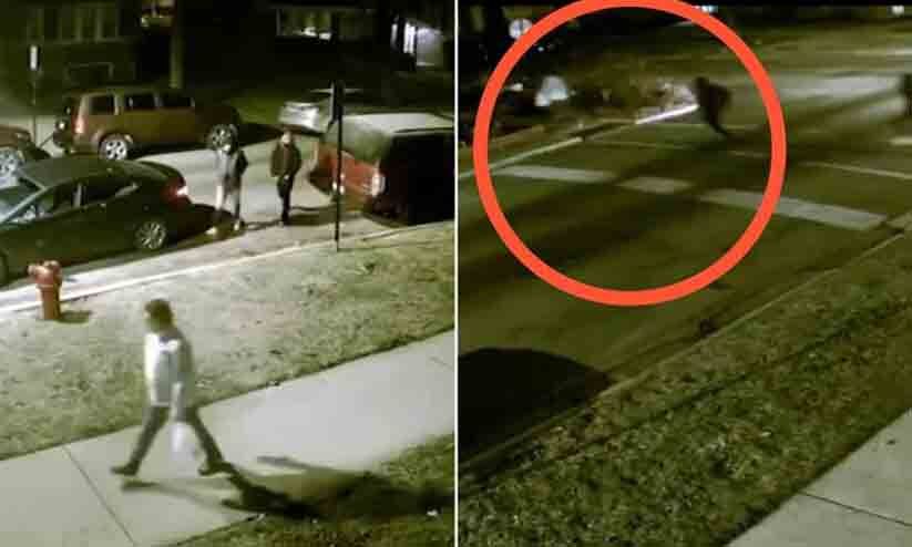 യു.എസിൽ ഭക്ഷണപായ്ക്കറ്റുമായി താമസസ്ഥലത്തേക്ക് പോകവെ ഇന്ത്യൻ വിദ്യാർഥിയെ ആക്രമിച്ച് മുഖംമൂടി ധാരികൾ -വിഡിയോ യു.എസിൽ ഭക്ഷണപായ്ക്കറ്റുമായി താമസസ്ഥലത്തേക്ക് പോകവെ ഇന്ത്യൻ വിദ്യാർഥിയെ ആക്രമിച്ച് മുഖംമൂടി ധാരികൾ -വിഡിയോ