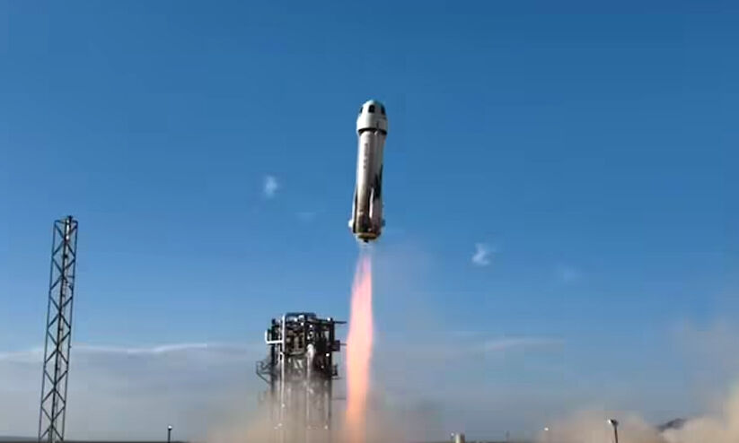 ബഹിരാകാശം വിനോദകേന്ദ്രം; ആറ് സഞ്ചാരികളെ ബഹിരാകാശം കാണിച്ച് ജെഫ് ബെസോസിന്റെ ബ്ലൂ ഒറിജിൻ -VIDEO ബഹിരാകാശം വിനോദകേന്ദ്രം; ആറ് സഞ്ചാരികളെ ബഹിരാകാശം കാണിച്ച് ജെഫ് ബെസോസിന്റെ ബ്ലൂ ഒറിജിൻ -VIDEO