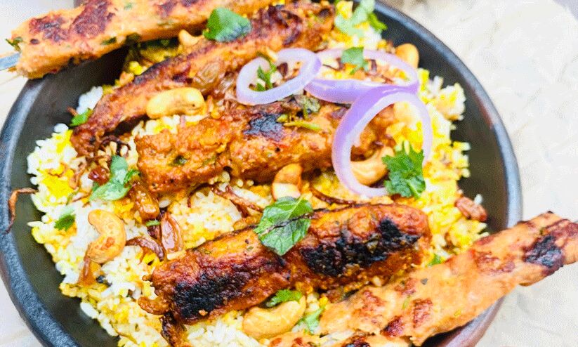 ടർക്കിഷ് അദാന ചിക്കൻ കബാബ് ബിരിയാണി ടർക്കിഷ് അദാന ചിക്കൻ കബാബ് ബിരിയാണി