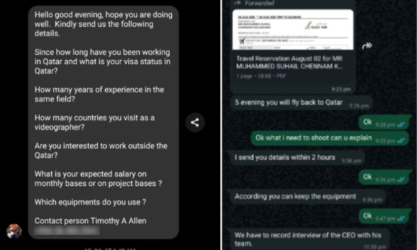 ബഹ്റൈനിൽ ഖത്തർ പ്രവാസികളായ മലയാളി ഫോട്ടോഗ്രാഫർമാർ കബളിപ്പിക്കപ്പെട്ടതായി പരാതി ബഹ്റൈനിൽ ഖത്തർ പ്രവാസികളായ മലയാളി ഫോട്ടോഗ്രാഫർമാർ കബളിപ്പിക്കപ്പെട്ടതായി പരാതി