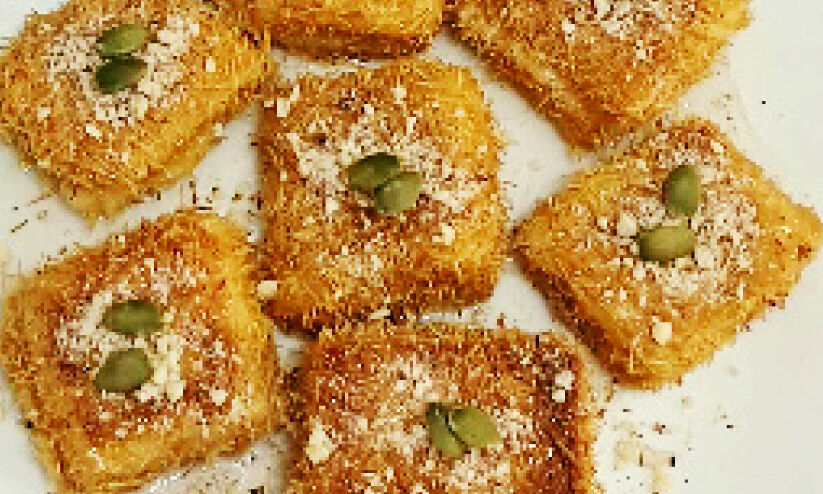 ബ്രഡ് ചീസി കുനാഫ ബ്രഡ് ചീസി കുനാഫ