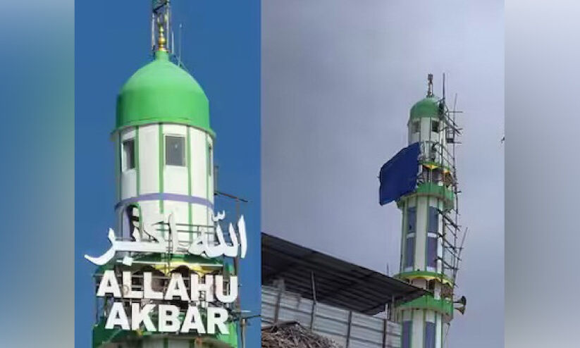 മോദിയുടെ രാമേശ്വരം സന്ദർശനം: പള്ളിമിനാരം മൂടിയത് വിവാദത്തിൽ