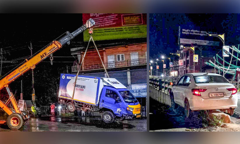 അങ്ങാടിപ്പുറം മേൽപ്പാലത്തിൽ അപകടം തുടർക്കഥ അങ്ങാടിപ്പുറം മേൽപ്പാലത്തിൽ അപകടം തുടർക്കഥ