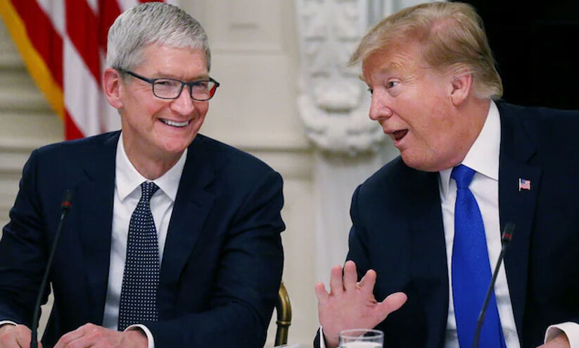 ഇന്ത്യയുടെ കാര്യം അവർനോക്കും; അവിടെ ഉൽപാദനം വേണ്ട -ആപ്പിളിനോട് ട്രംപ് ഇന്ത്യയുടെ കാര്യം അവർനോക്കും; അവിടെ ഉൽപാദനം വേണ്ട -ആപ്പിളിനോട് ട്രംപ്