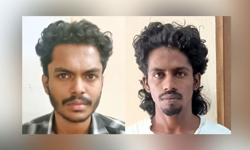 രണ്ട് കിലോയോളം കഞ്ചാവുമായി യുവാക്കള് അറസ്റ്റില് രണ്ട് കിലോയോളം കഞ്ചാവുമായി യുവാക്കള് അറസ്റ്റില്