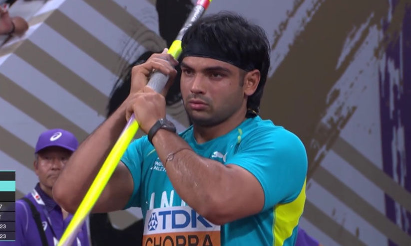 ഒരേയൊരു ഏറ്.. 84.85 മീറ്റർ; നീരജ് ലോകചാമ്പ്യൻഷിപ്പ് ഫൈനലിൽ ഒരേയൊരു ഏറ്.. 84.85 മീറ്റർ; നീരജ് ലോകചാമ്പ്യൻഷിപ്പ് ഫൈനലിൽ