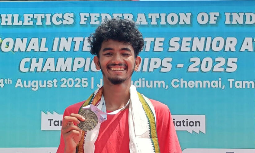 ഇന്റർ സ്റ്റേറ്റ് അത്ലറ്റിക്സ്: 20 കിലോമീറ്റർ നടത്തത്തിൽ ബിലിൻ ജോർജിന് സ്വർണം ഇന്റർ സ്റ്റേറ്റ് അത്ലറ്റിക്സ്: 20 കിലോമീറ്റർ നടത്തത്തിൽ ബിലിൻ ജോർജിന് സ്വർണം