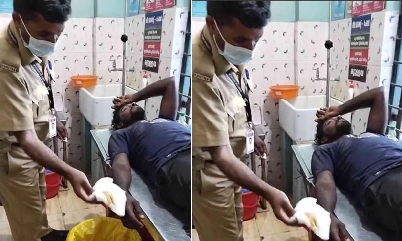 നെടുമങ്ങാട് ജില്ല ആശുപത്രിയിൽ ചികിത്സിക്കാൻ സെക്യൂരിറ്റി ജീവനക്കാരനും നെടുമങ്ങാട് ജില്ല ആശുപത്രിയിൽ ചികിത്സിക്കാൻ സെക്യൂരിറ്റി ജീവനക്കാരനും