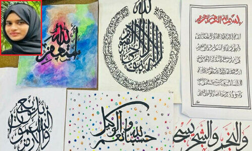 ജുമാനയുടെ കൈപ്പടയിൽ വിരിയുന്നത് വി​സ്മ​യ​ലോകം