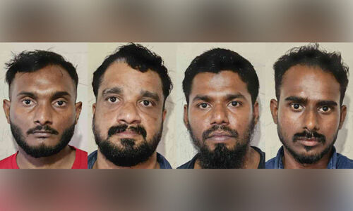 ഒ​മ്പ​ത് ഗ്രാം ​എം.​ഡി.​എം.​എ​യു​മാ​യി നാ​ലു​പേ​ർ പി​ടി​യി​ൽ