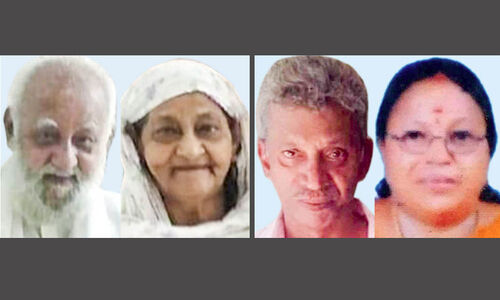 രണ്ടിടത്ത്​ മണിക്കൂറുകളുടെ വ്യത്യാസത്തിൽ ദമ്പതികൾ മരിച്ചു