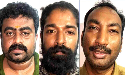 മുക്കുപണ്ടം പണയംവെച്ച് പണം തട്ടിയ മൂന്നുപേർ അറസ്റ്റിൽ മുക്കുപണ്ടം പണയംവെച്ച് പണം തട്ടിയ മൂന്നുപേർ അറസ്റ്റിൽ
