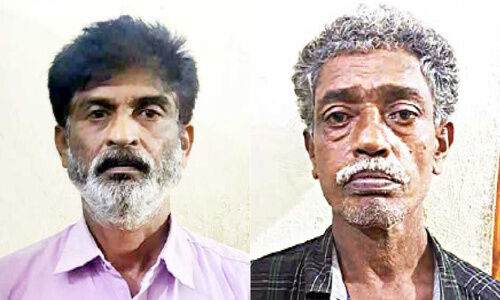 റിക്കവറി വാഹനത്തിലെ ബാറ്ററി മോഷ്ടിച്ചവർ പിടിയിൽ