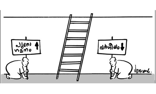 പ​ച്ച​ക്കൊ​ടി​യി​ലെ കോ​ണി​യും പാ​മ്പും