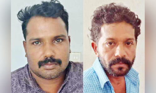 ചാരായം വാറ്റ്: രണ്ടുപേർ പിടിയിൽ