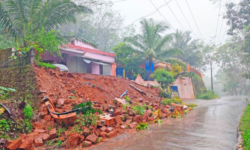 തീവ്ര മഴ; മലയോരത്ത് വ്യാപക നാശനഷ്ടം