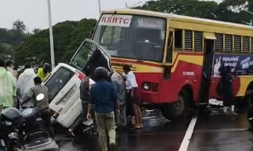 ഫറോക്ക് പുതിയ പാലത്തിൽ ബസ്​ കാറിലിടിച്ച്​ ഒരുമരണം