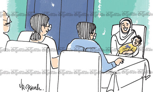 ‘‘ന്യൂ ഇയർ ഫ്രൻഡിന് സമ്മാനമായി നൽകാൻ ഖുർആന്റെ ഇംഗ്ലീഷ് ട്രാൻസ്ലേഷൻ പൊതിഞ്ഞ് കൈയിൽ പിടിച്ചു. ലോട്ടെടുത്തപ്പോ ഫ്രൻഡ് സ്മിത ടീച്ചർ. സന്തോഷത്തോടെ ഞാനത് പ്രഖ്യാപിച്ചു’’ ‘‘ന്യൂ ഇയർ ഫ്രൻഡിന് സമ്മാനമായി നൽകാൻ ഖുർആന്റെ ഇംഗ്ലീഷ് ട്രാൻസ്ലേഷൻ പൊതിഞ്ഞ് കൈയിൽ പിടിച്ചു. ലോട്ടെടുത്തപ്പോ ഫ്രൻഡ് സ്മിത ടീച്ചർ. സന്തോഷത്തോടെ ഞാനത് പ്രഖ്യാപിച്ചു’’