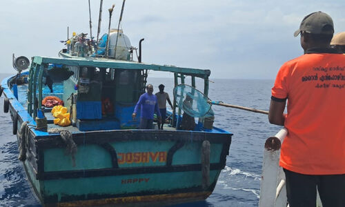 അമിതവെളിച്ചം ഉപയോഗിച്ച് മീൻപിടിത്തം; തമിഴ്നാട് ട്രോളർ ബോട്ട് പിടിയിൽ