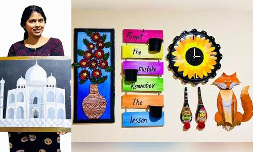 പാഴ് വസ്തുക്കളാണ് സൂര്യയുടെ കാൻവാസ്