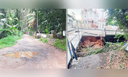 താമരമുക്ക്-അന്തിനാട് പള്ളി റോഡും പാലവും തകർന്നു; തിരിഞ്ഞുനോക്കാതെ അധികൃതർ